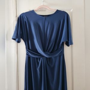 Topshop Twist Front Jersey MidiDress